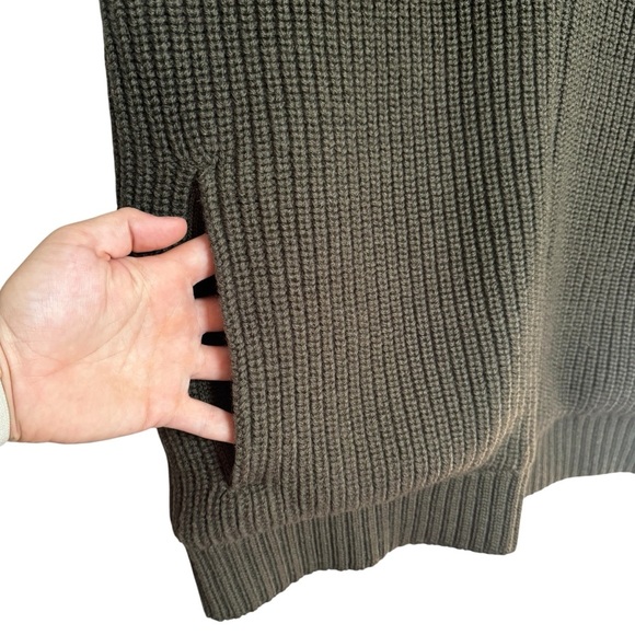 Men’s Large Woolrich Ducks Unlimited Olive Green Ribbed Full Zip Vest 100% Wool - Picture 4 of 14